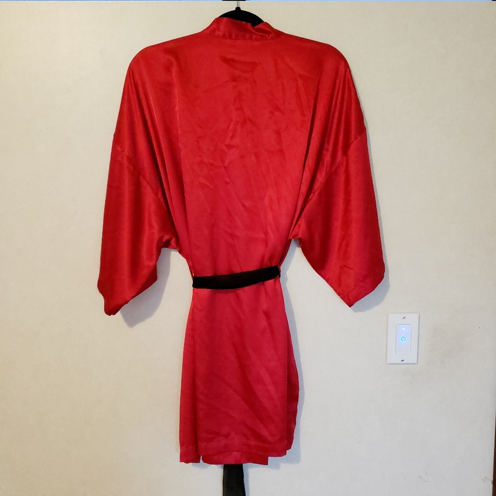 Victoria's Secret Red Satin Robe OS - Picture 5 of 8